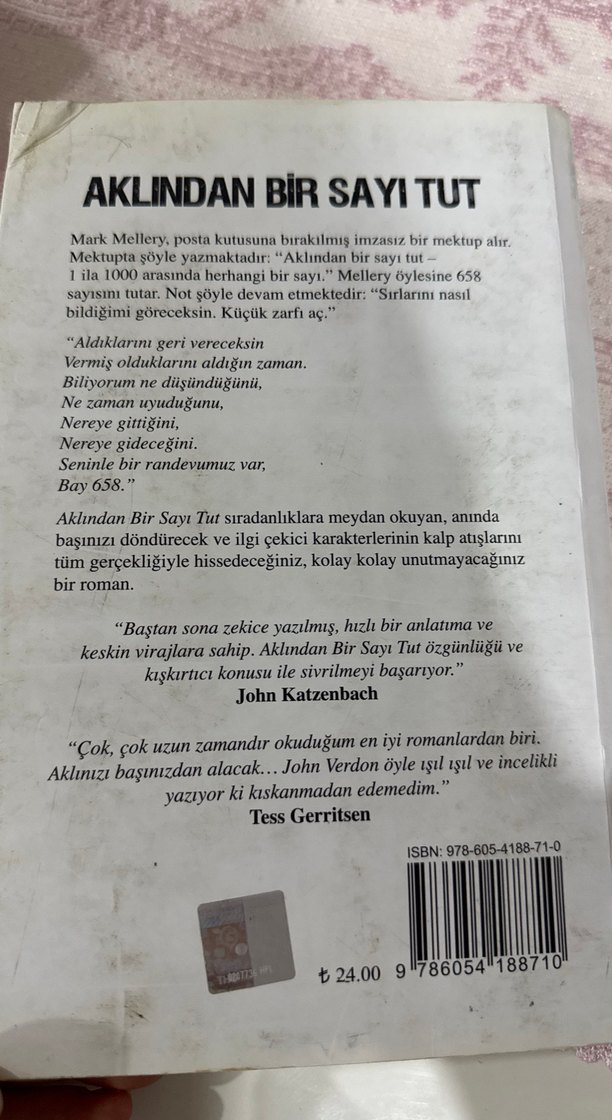 Aklından Bir Sayı Tut - John Verdon - Görsel 2