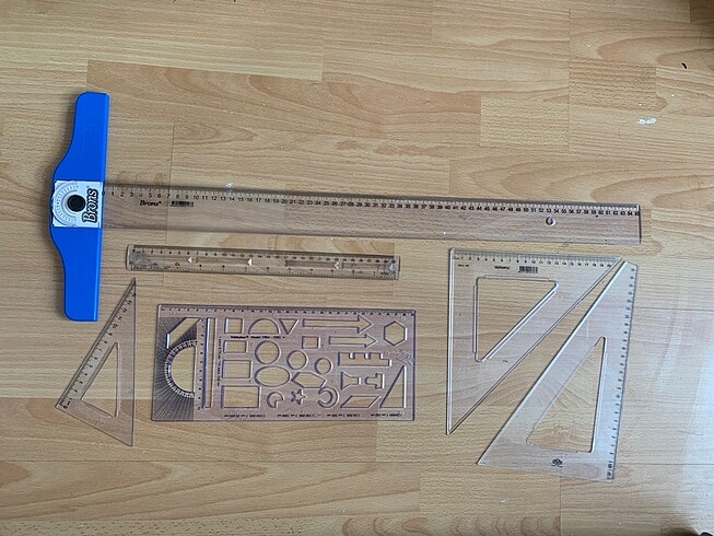 T cetvel oynar başlık 65 cm