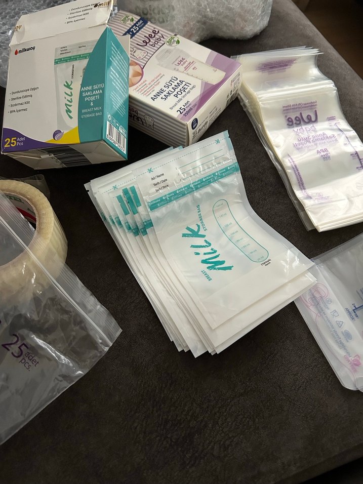 Beyaz Süt Saklama Poşetleri - Görsel 2