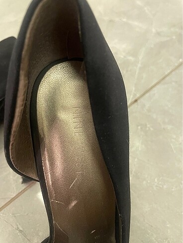 39 Beden siyah Renk Nine West taşlı topuklu ayakkabı