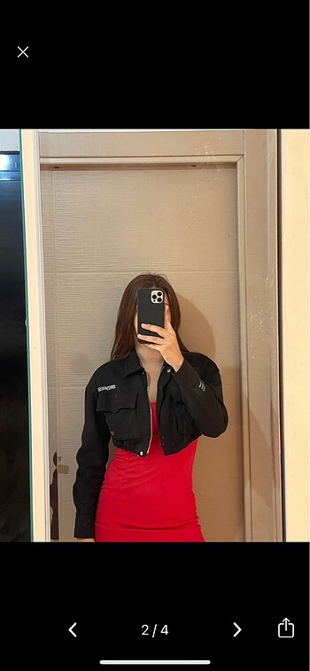 xs Beden Bershka crop ceket