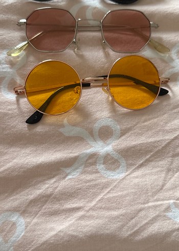 Kadın Retro Şeffaf Çerçeveli Renkli Güneş Gözlükleri - Görsel 2