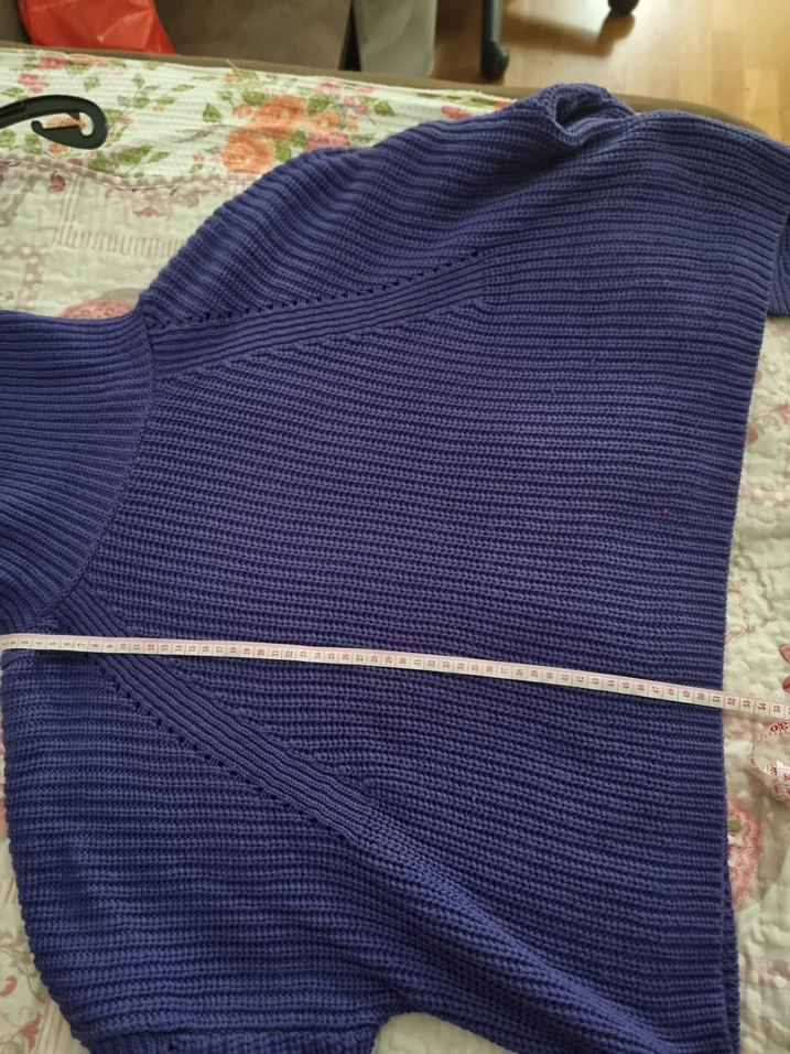 Mor Boğazlı Örgü Kadın Kazak - Görsel 2