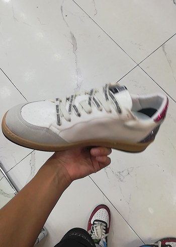 39 Beden Kadın Pembe Simli Golden Goose Sneakers