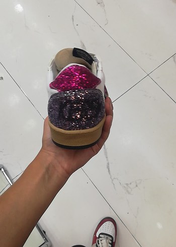 39 Beden pembe Renk Kadın Pembe Simli Golden Goose Sneakers