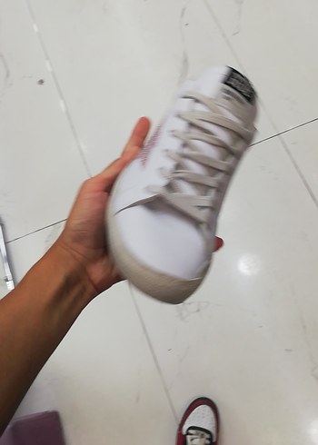 Golden Goose Deluxe Beyaz Bağcıklı Spor Ayakkabı - Görsel 2