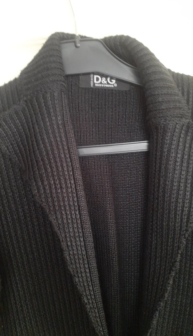 Düğmeli Siyah Triko Kadın Hırka - Görsel 2