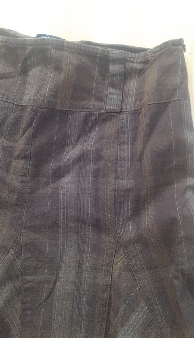 Kahverengi Midi  Etek - Görsel 3