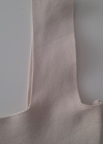 Bej Kadın Kolsuz Fitted Basic Top - Görsel 2