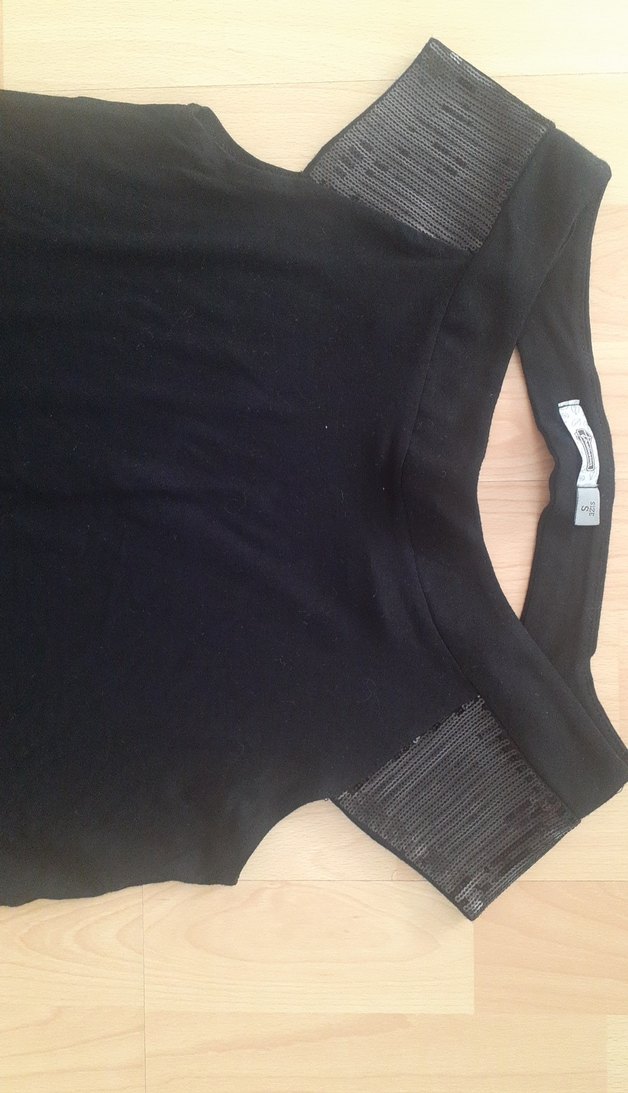 Stradivarius Siyah Midi  Tunik, elbise olarakta kullanılabilir. - Görsel 3