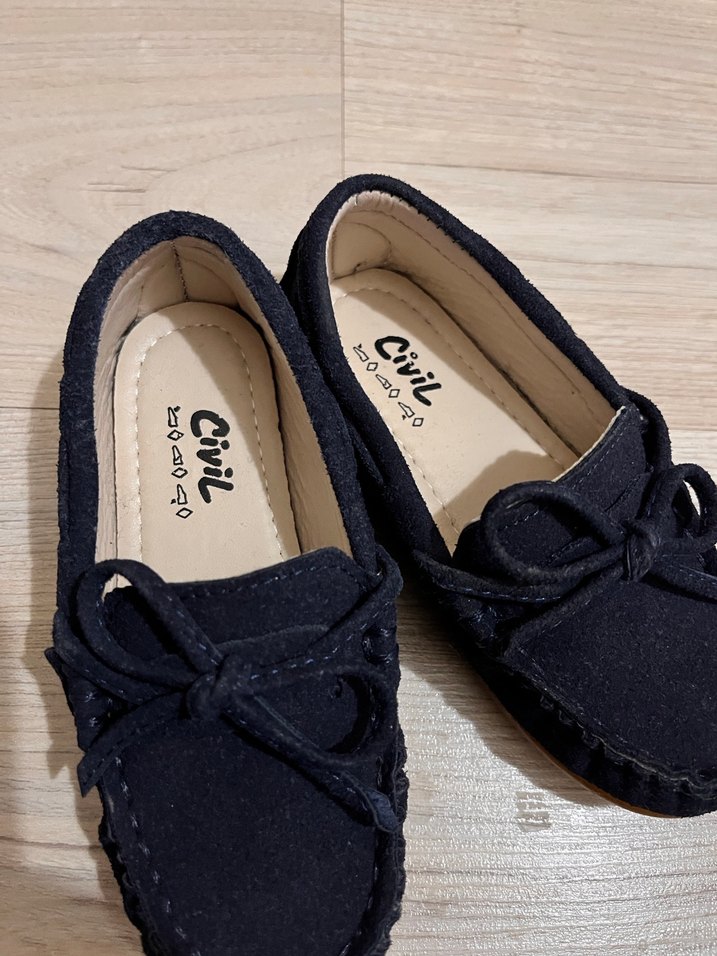 Civil lacivert erkek bebek klasik ayakkabı - Görsel 4