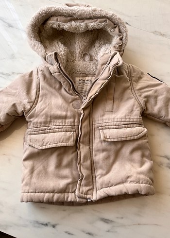 Lc waikiki Erkek Çocuk Bej Kürklü Kapüşonlu Mont - Görsel 5