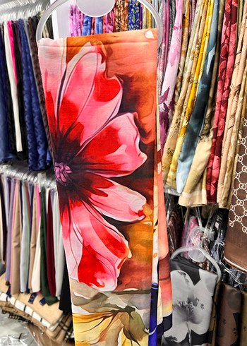 Renkli Bohem Drapeli Kadın şal - Görsel 2