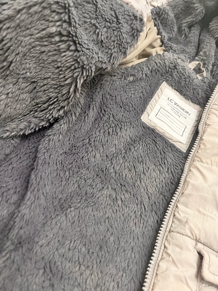 Lc waikiki içi peluş Kapüşonlu mont - Görsel 3