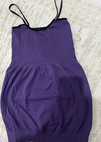 Mor Straplez Kadın Atlet - Görsel 3