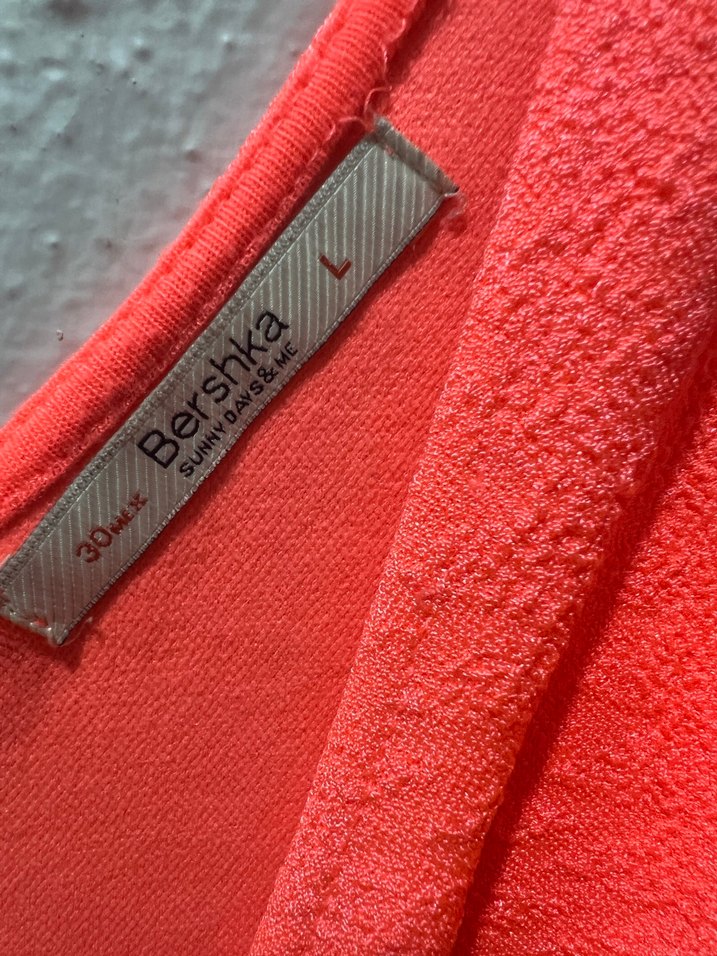 Turuncu Triko Midi Kadın Elbise - Görsel 3