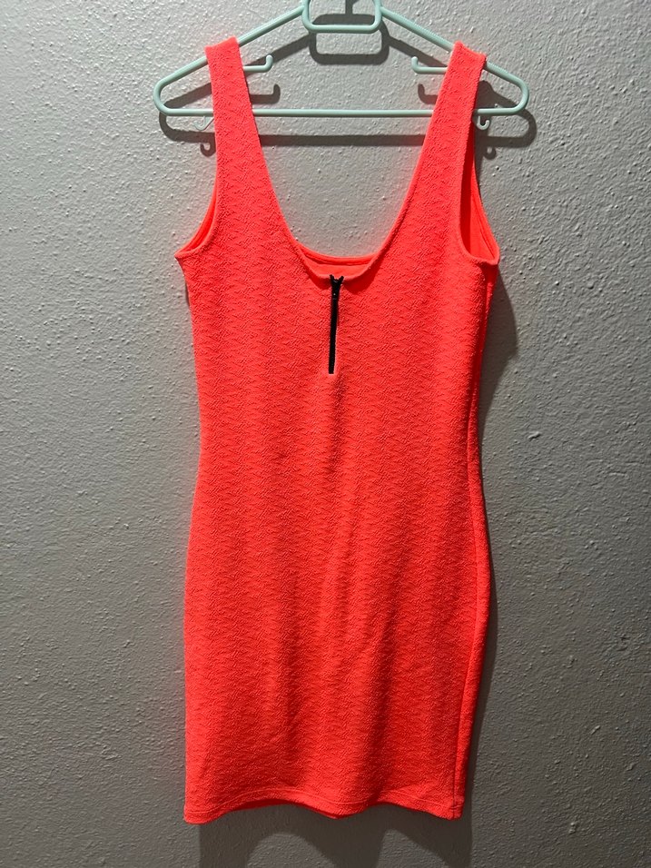 Turuncu Triko Midi Kadın Elbise - Görsel 2