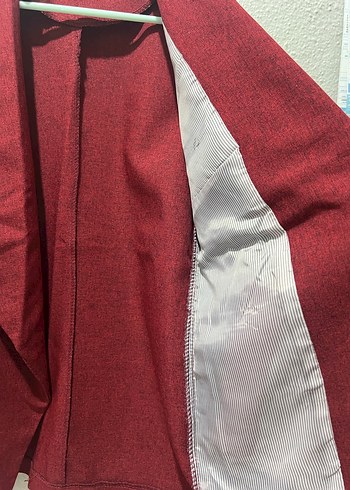Bordo Kadın Blazer Ceket - Görsel 3