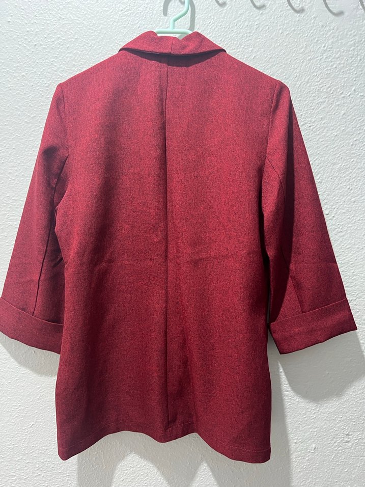 Bordo Kadın Blazer Ceket - Görsel 2