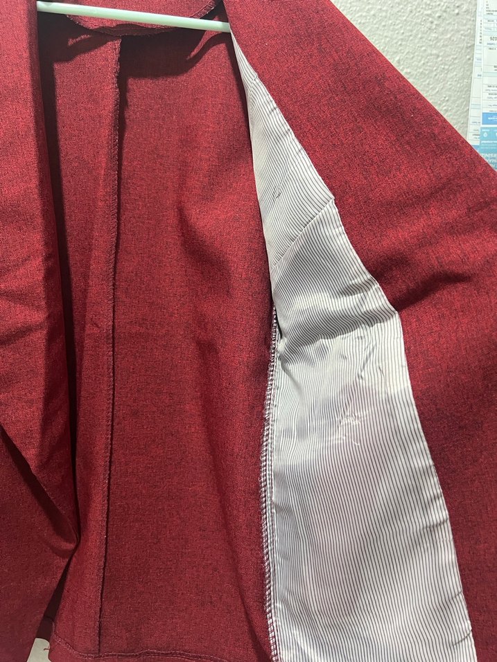 Bordo Kadın Blazer Ceket - Görsel 3