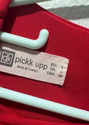 Drapeli Kırmızı Kadın Bluz, Uzun Kollu, Mini - Görsel 3