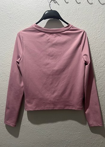 Pembe Mini Uzun Kollu Sweatshirt - Görsel 2