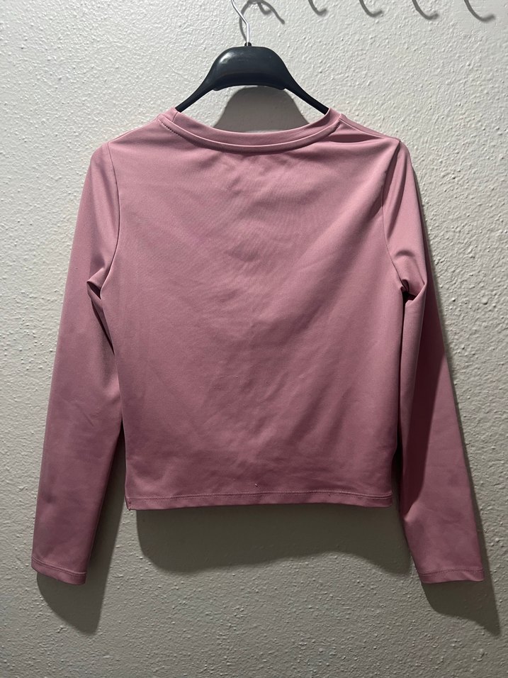 Pembe Mini Uzun Kollu Sweatshirt - Görsel 2