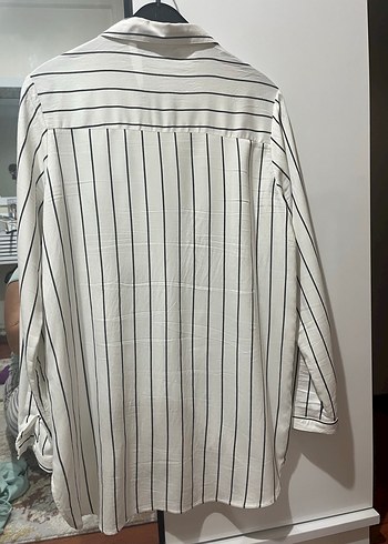 Çizgili Gömlek, Uzun Kollu, Salaş - Görsel 3