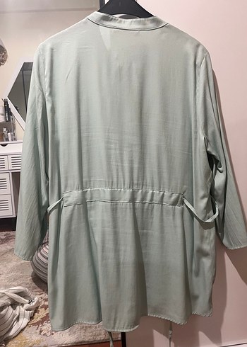 Su yeşili kadın gömlek xl beden - Görsel 4