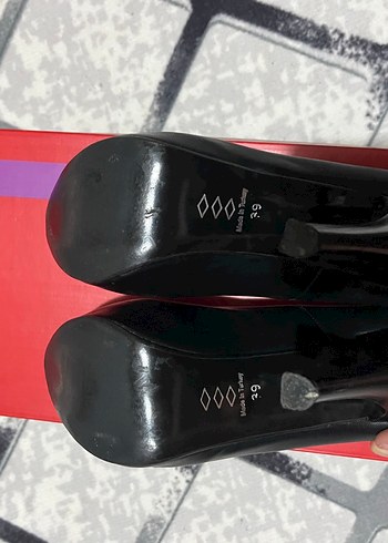 Siyah Rugan  platform Topuklu Kadın Ayakkabı - Görsel 3