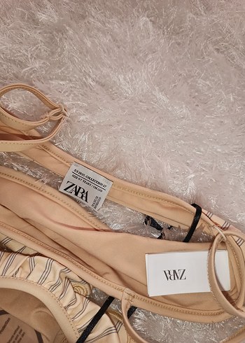 6 Yaş Beden Bej Bohem Midi Bikini Takımı