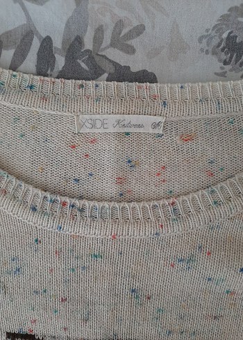 Bohem Tarz Baykuş Desenli Triko Kazak - Görsel 2