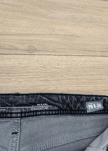 29 Beden gri Renk Gri Regular Fit Erkek Denim Pantolon