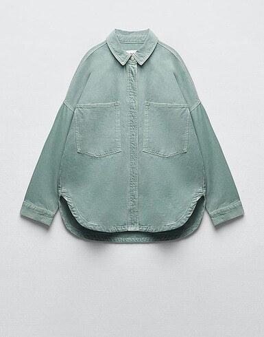 Yeşil denim ceket