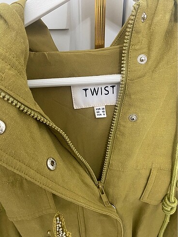 38 Beden haki Renk Twist ceket