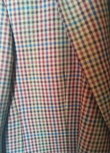 42 Beden Ekose blazer ceket