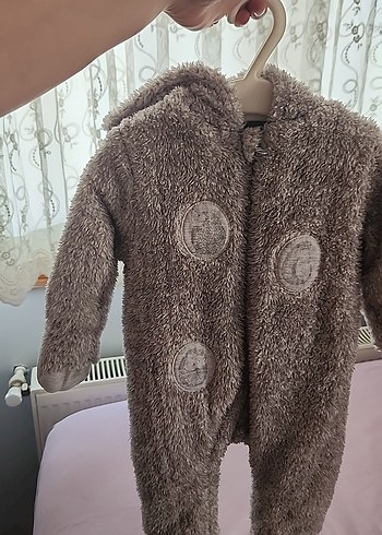 Gri Peluş Bebek Tulumu - Görsel 6