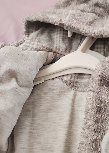 Gri Peluş Bebek Tulumu - Görsel 4