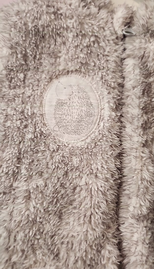 Gri Peluş Bebek Tulumu - Görsel 2