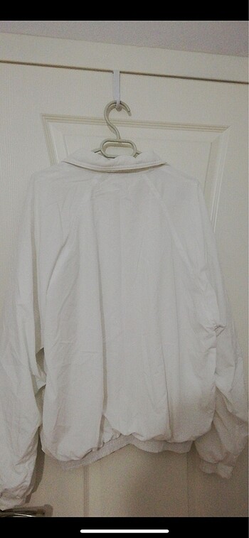 l Beden beyaz Renk Lacoste orjinal unisex vintage ceket