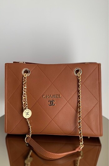 CHANEL GOLD DETAILS BROWN