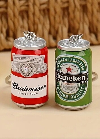 Bira Anahtarlık Budweiser Heineken 