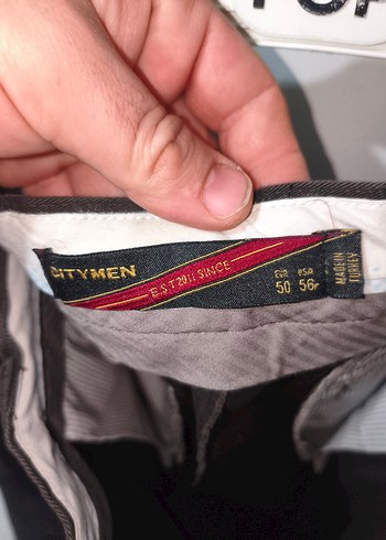 Erkek Siyah Kemerli Ofis Pantolonu - Görsel 4