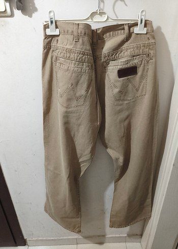 Wrangler Bej Bol Kesim Keten Erkek Pantolon - Görsel 3