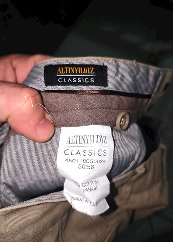 Altınyıldız Bej Regular Fit Keten Erkek Pantolon - Görsel 5