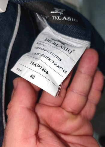 Erkek Lacivert Midi Kot Pantolon - Görsel 4