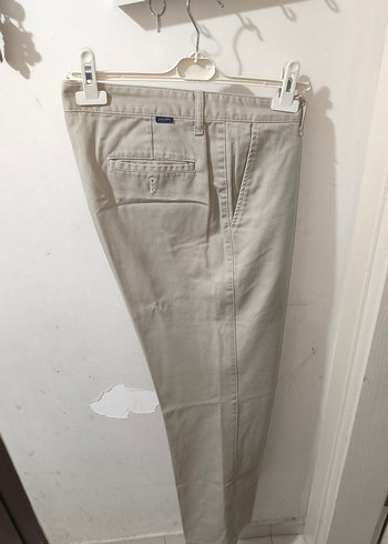 Bej Kemerli Erkek Keten Pantolon - Görsel 3