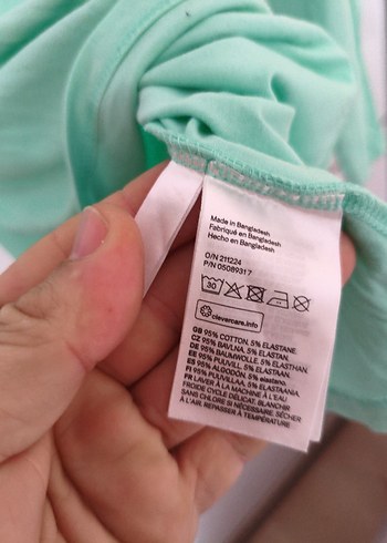 Kız Çocuk Uzun Kollu Yeşil Tişört - Görsel 4