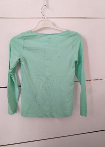 Kız Çocuk Uzun Kollu Yeşil Tişört - Görsel 2