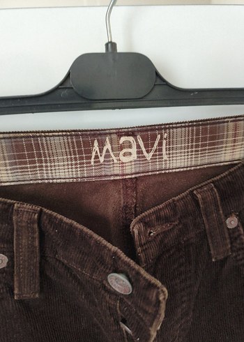 Düğmeli Kahverengi Erkek Süet Pantolon - Görsel 3